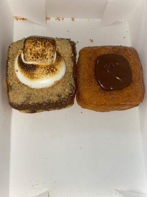 S'mores and Nutella churro