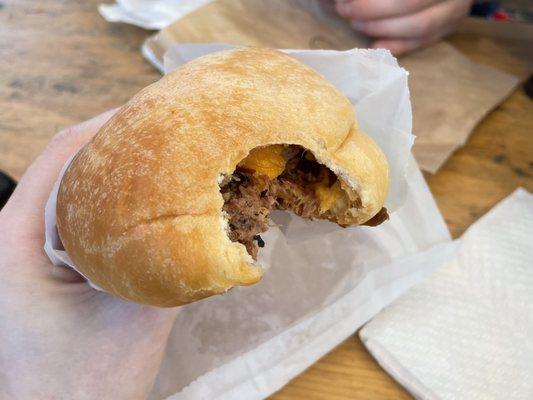 Brisket and cheddar kolache