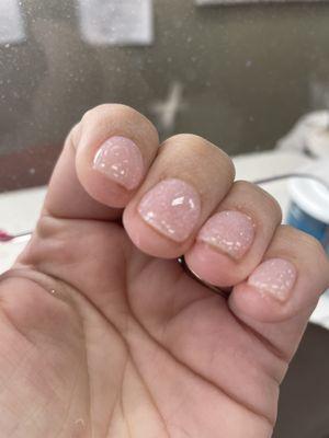 Terrible dip manicure