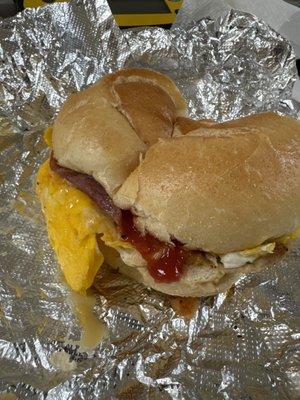 Hurricane force breakfast sandwich   Yummy