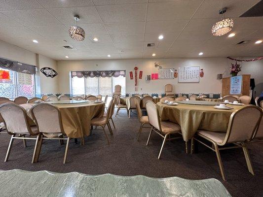 Interior of the restaurant