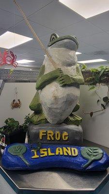 Frog Island Statue