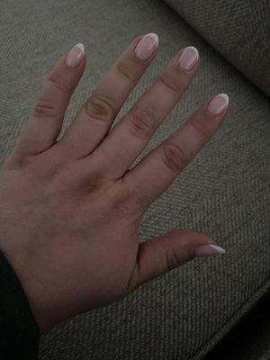 Gel French manicure