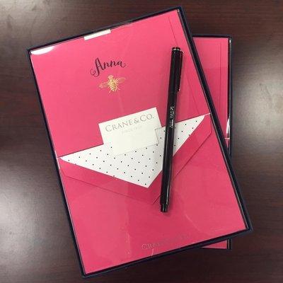 Our stationery department can personalize any of our boxes notes.