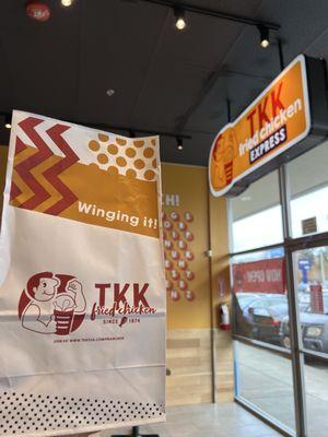 TKK Fried Chicken bag