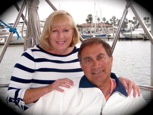 Captain Sandy and wife Marianne owners of sailing boat "Sweet Angel" charters..