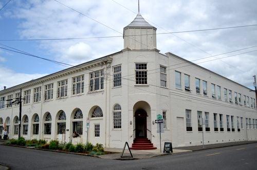 The Bakery Block building is a converted bakery turned into creative office space.