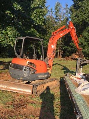 Mini Excavator Work