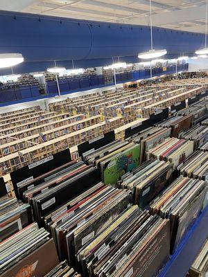 view from the records sections above the warehouse