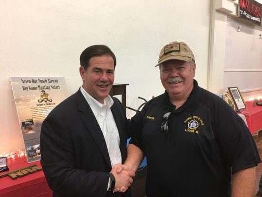 Governor Doug Ducey and me.