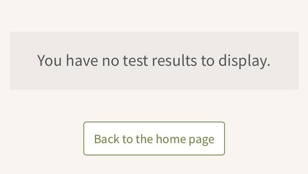 No test results after 7 days of waiting