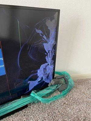 Cracked tv