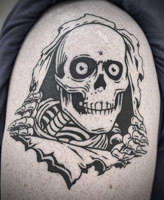 Classic Ripper Tattoo by Justin Jakus