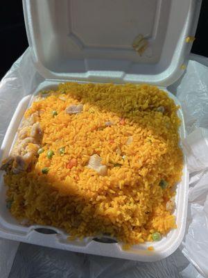 Large chicken fried rice.