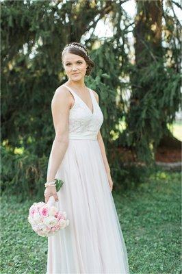 Bridal Hair: Rachel Brooker Bridal Makeup: Gina Sowa Photography: http://jennamariephotography.co/catie-eric-meson-sabika-wedding/