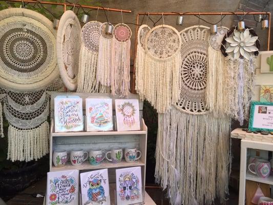 These dreamcatchers were so pretty.