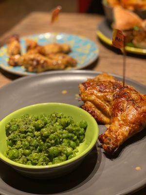 1/4 Chicken - Leg & Peas