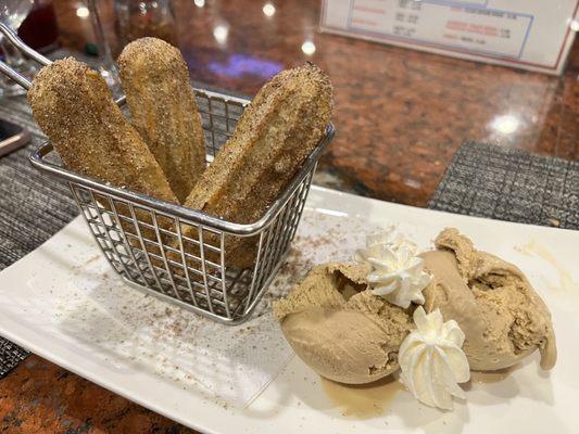 Chocolate filled Churros