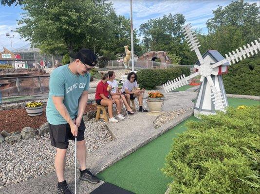 Mini Golf - Try our 2 courses. The Easy Course for those new to mini golf and The Hard Course for those who want to test their skills.