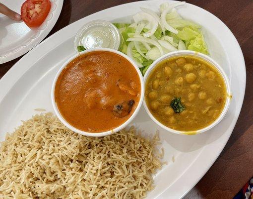 Lunch with Butter Chicken