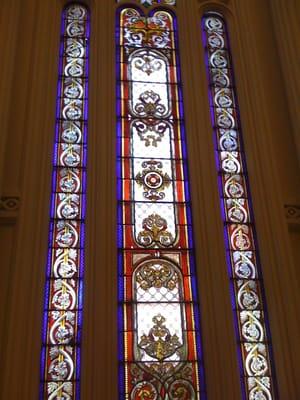 Stained glass windows are breathtaking!