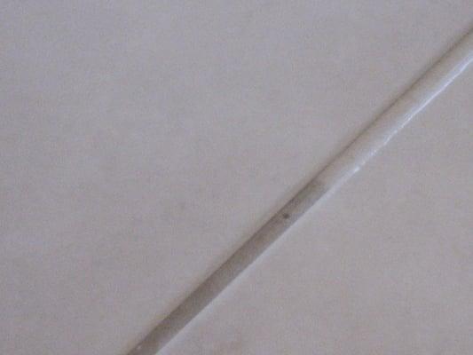 We can restore your tile and grout  from black to nice and white once again.