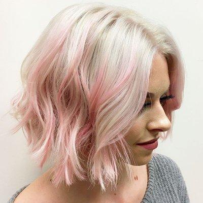 Jamie making cotton candy dreams come true! What a sweet cut and color!