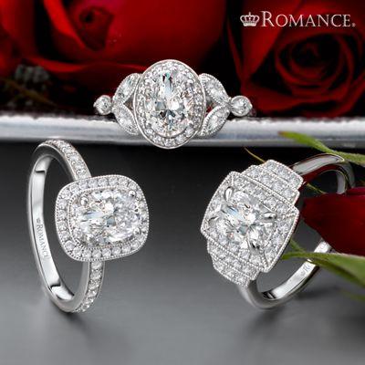 All styles shapes and sizes of designer diamond engagement rings at My Diamond Shoppe.