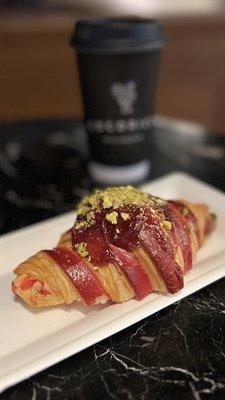 Raspberry Pistachio Croissant