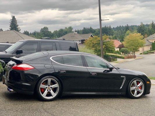 Porsche Panamera Exhaust work