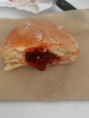 Best cherry filled doughnut ever!