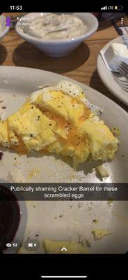 The scrambled eggs