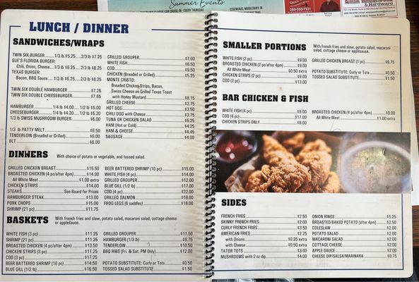 Lunch & Dinner Menu