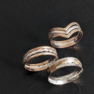 Gold and silver rings @wonderfulpdx