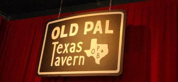 Old Pal Texas Tavern stage