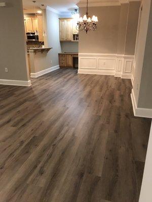 After laminate installation. In love with our new floors !!!