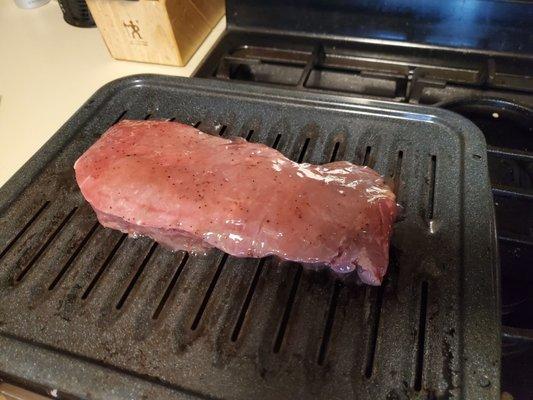 Raspberry marinated London Broil