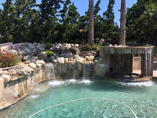 Custom Pool with waterfall feature