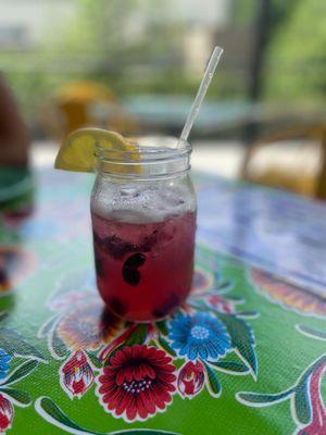 Spiked blueberry lemonade