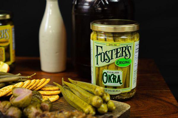 Pickled Okra, tastes just like it's been homeade pickled!