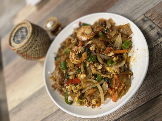 Pad sei: very flavorful and filling