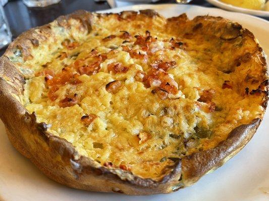 Dutch Baby Pancake with garden veggies