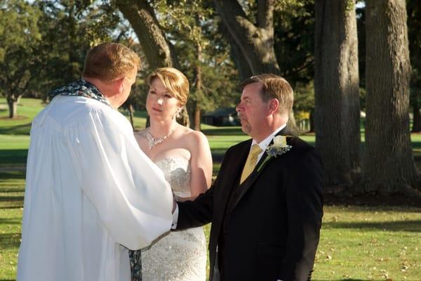 Sept 21, 2015.  Our wedding was a dream that Blane tied in a beautiful bow.  We were so happy with our ceremony.