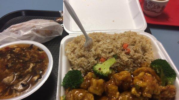 General Tso's and Hot and Sour soup