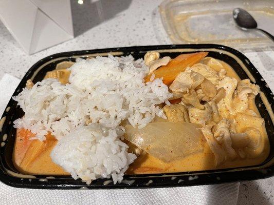 Massaman Curry with White Rice