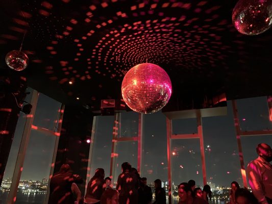 Le Bain inside disco ball!