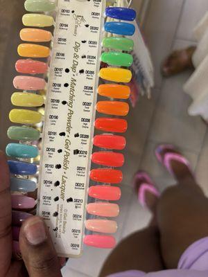 Nail polish swatches