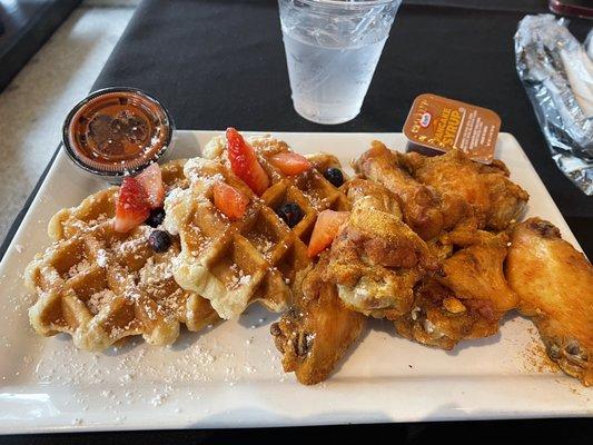 Chicken and waffles