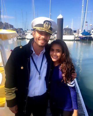 Captain Ryan was so sweet and was gracious enough to happily take this photo with my daughter after our fun filled SF bay tour!