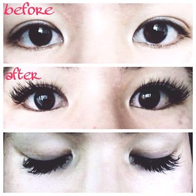 Lash extensions by Christy